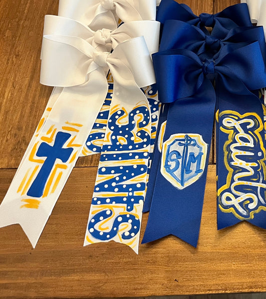 Saints Painted Bows