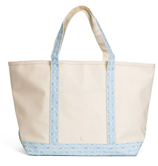 Blue Petite Fleur Maxi Tote