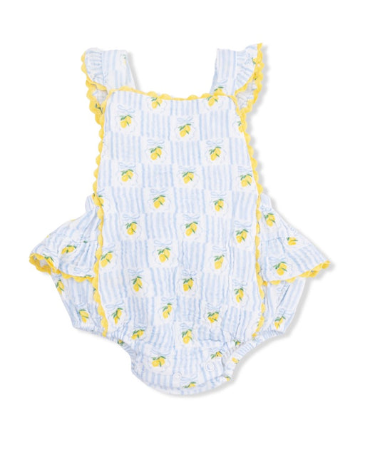 Lovely Lemons Ruffle Sun Suit