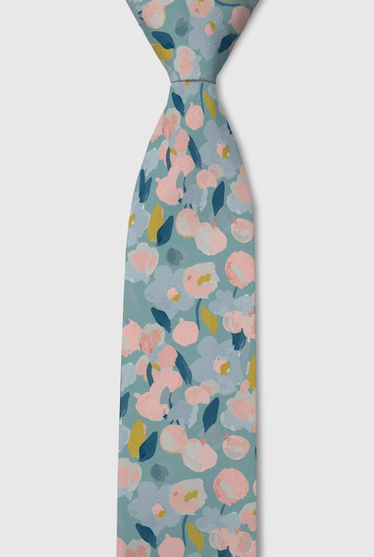 Impression Baby Blue Floral Tie