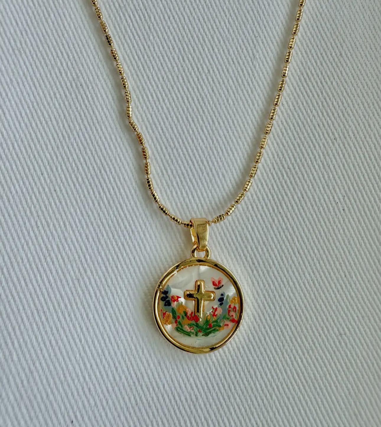 The Garden of the Cross Necklace