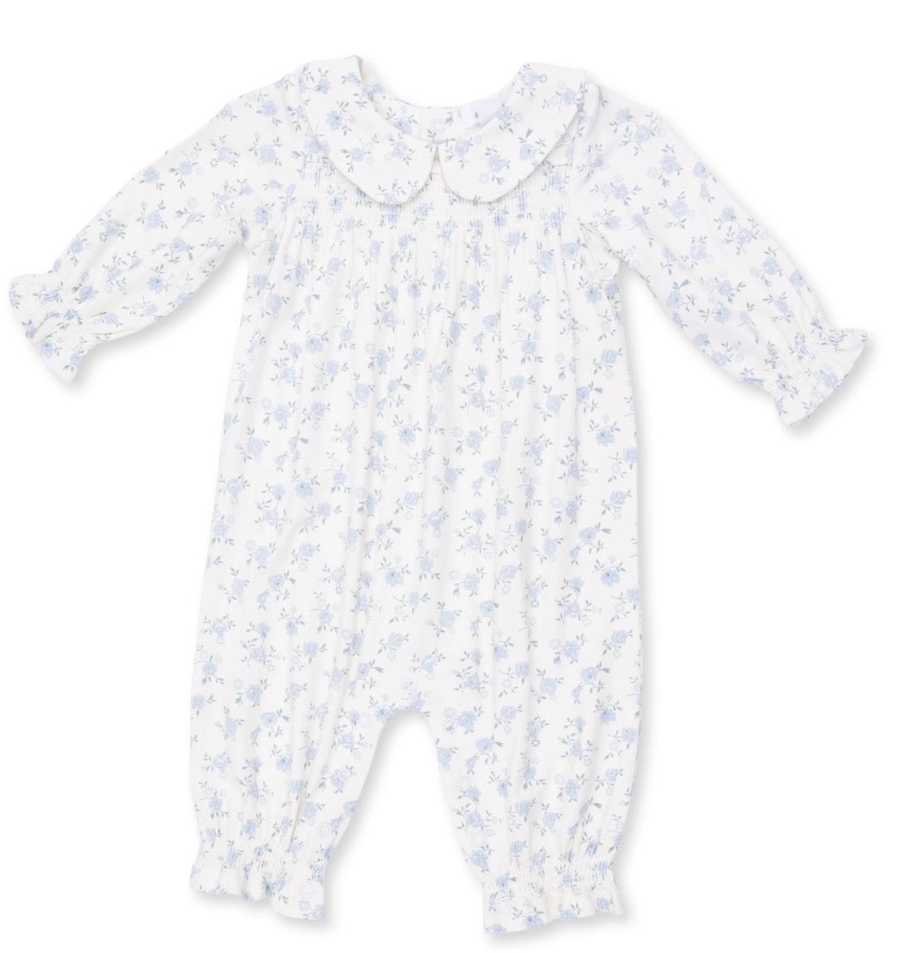 Rose Briar Smocked LS Romper