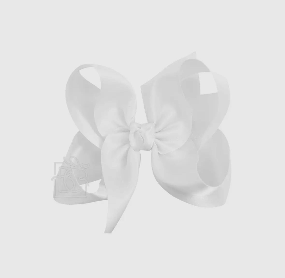 White Satin Bow