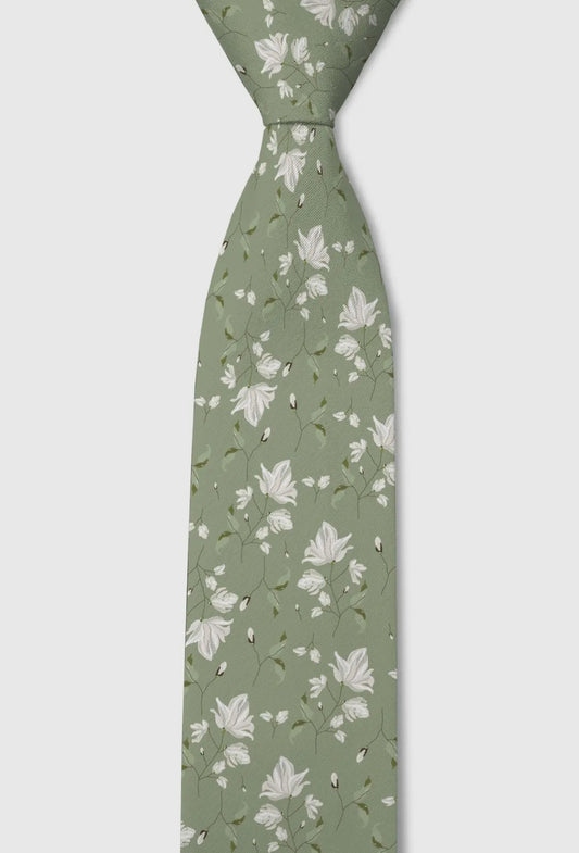 Jade Floral Tie
