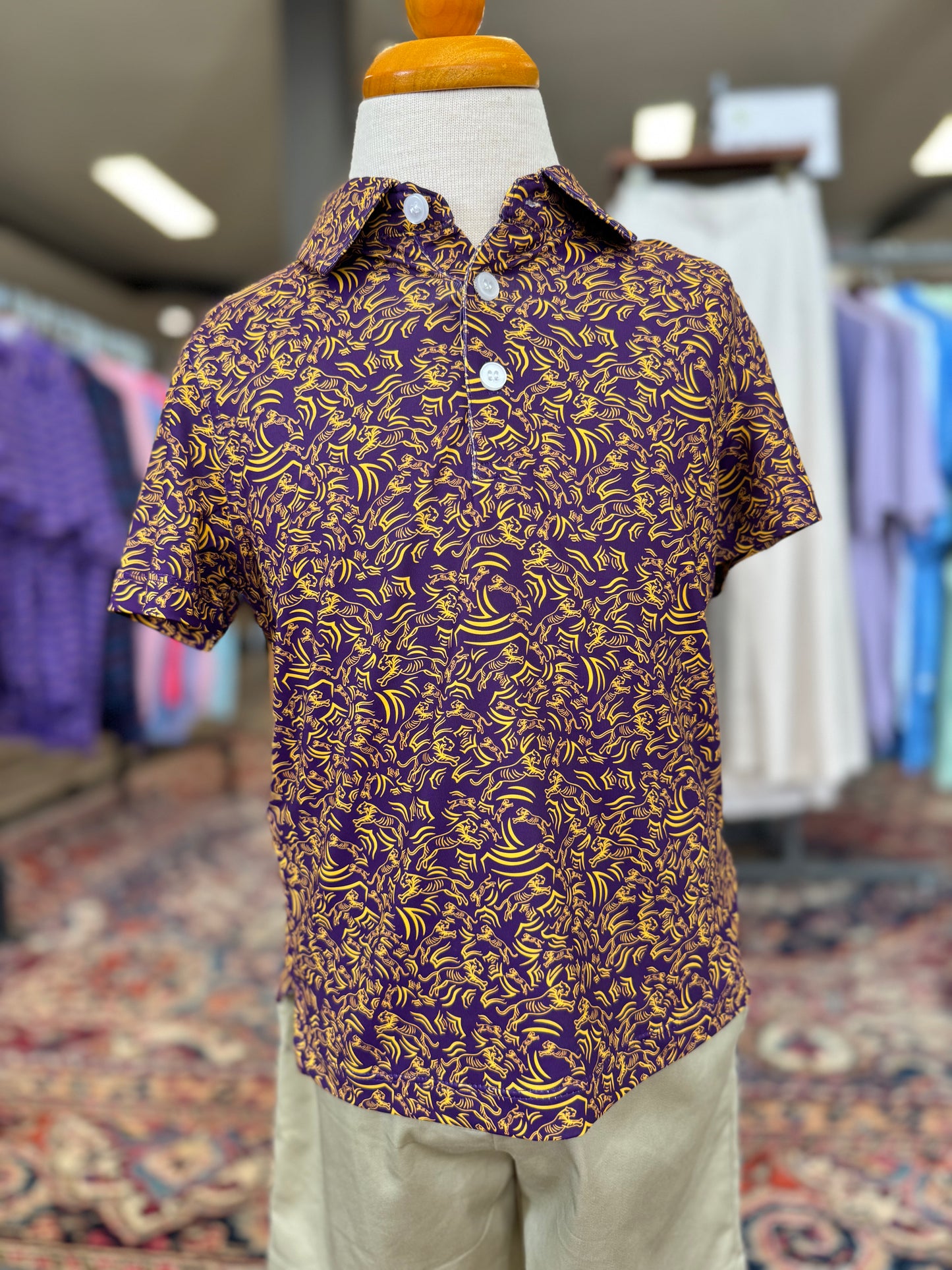 Youth Geaux Tigers Polo
