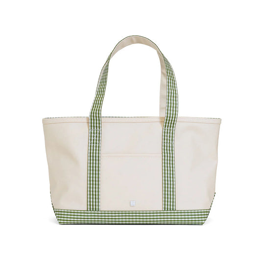 Gingham Moss Medium Tote