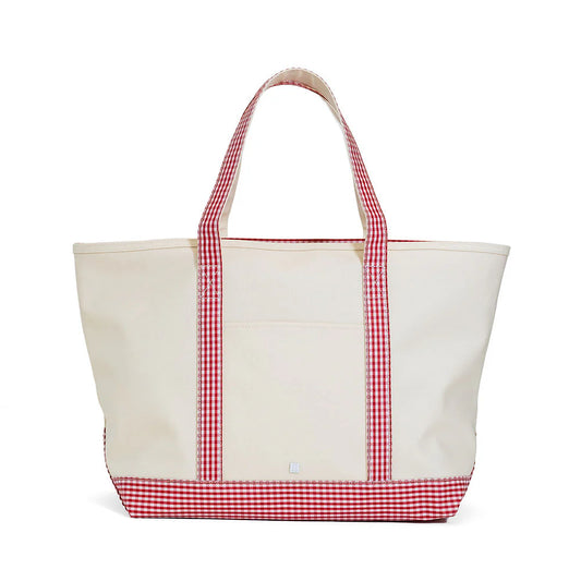 Red Gingham Maxi Tote