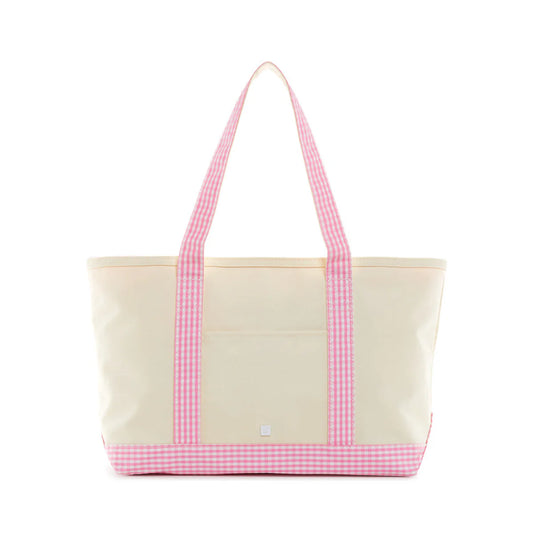 Pink Gingham Medium Tote