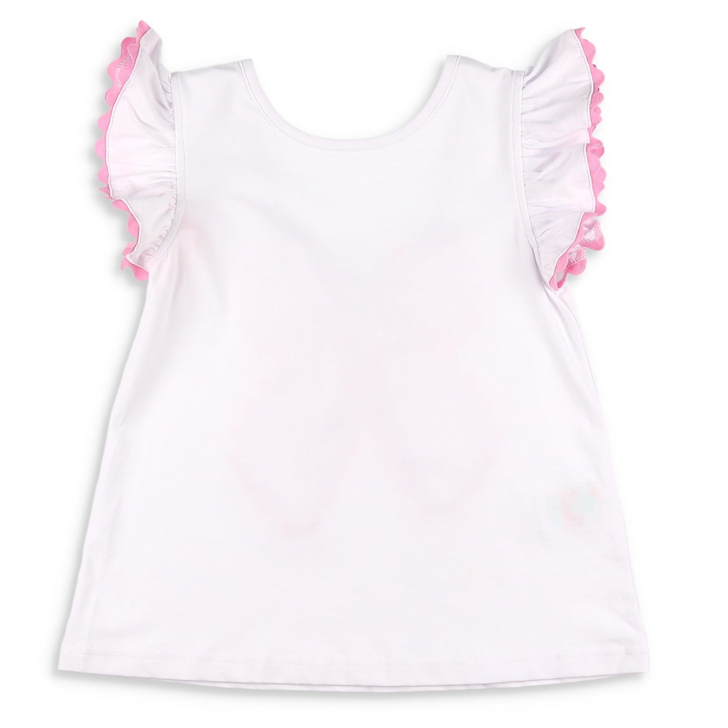 White Bow Back Top