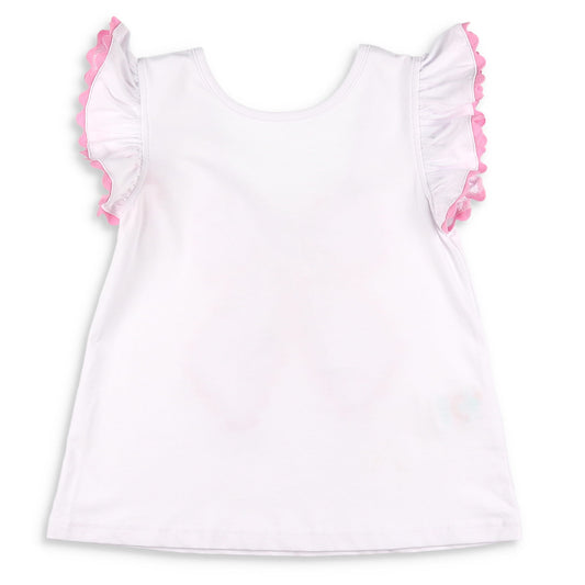 White Bow Back Top