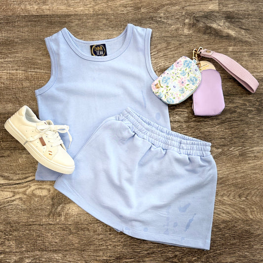 Presley Skort Set- Blue