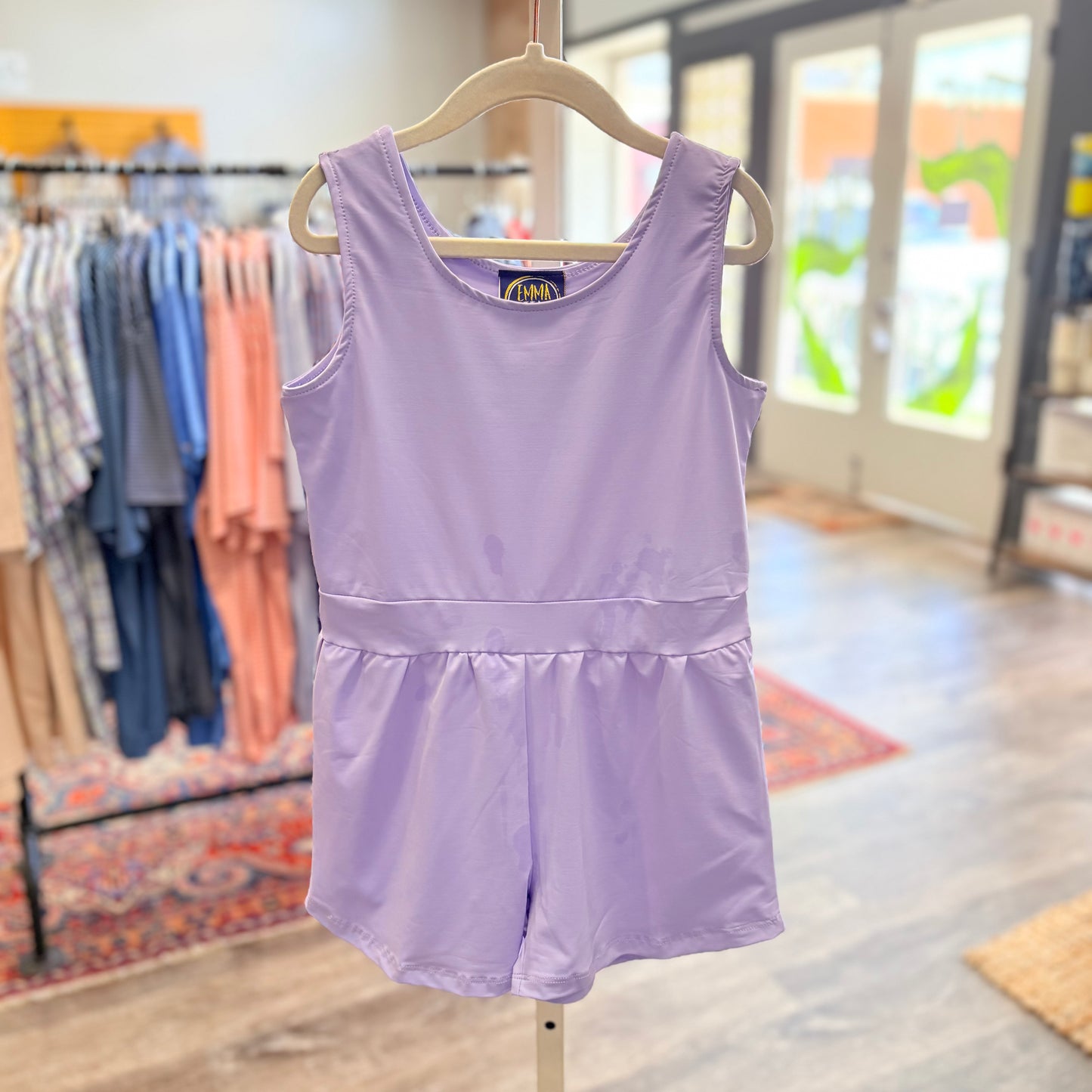 Layla Athletic Romper- Purple