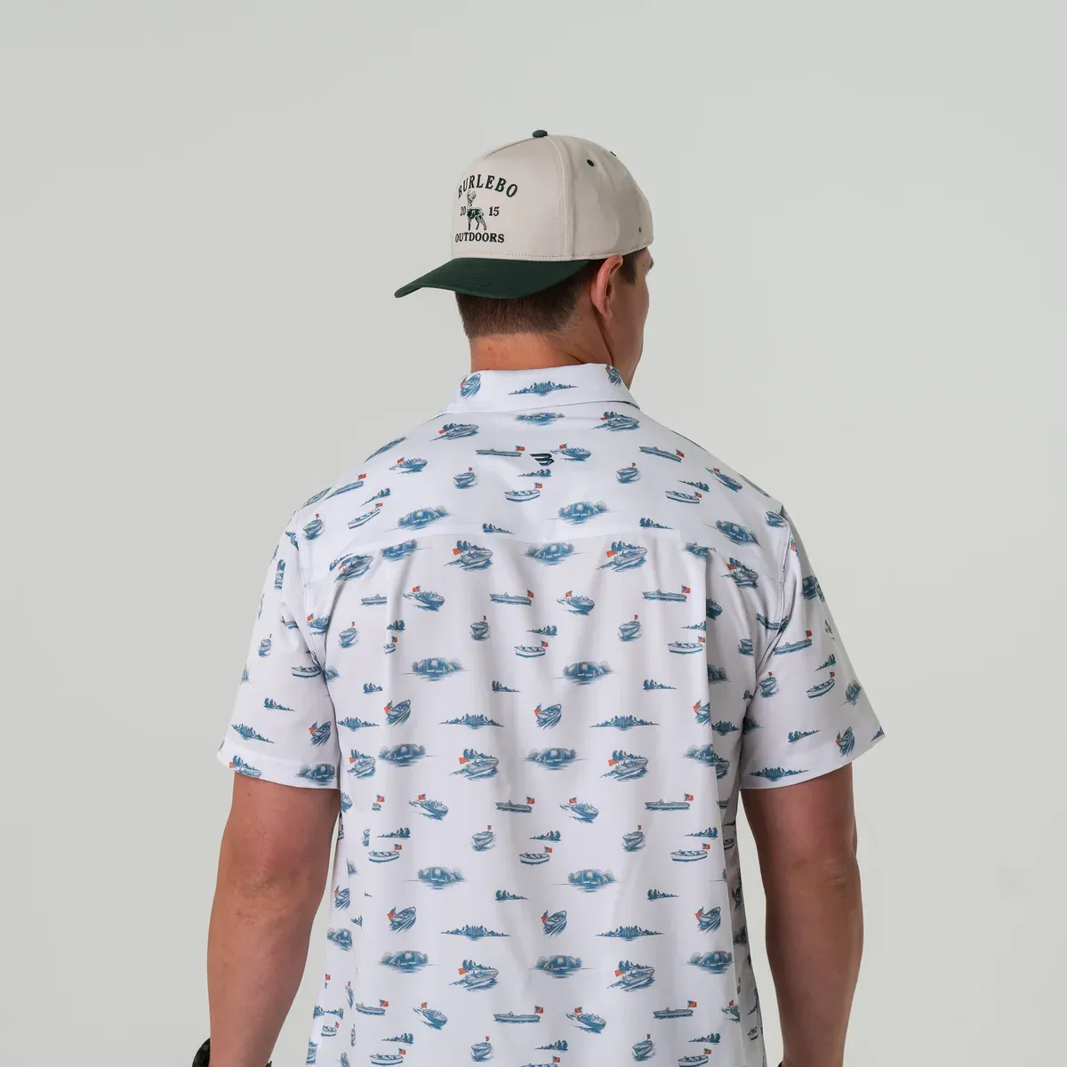 Performance Button Up- Lake Weekend