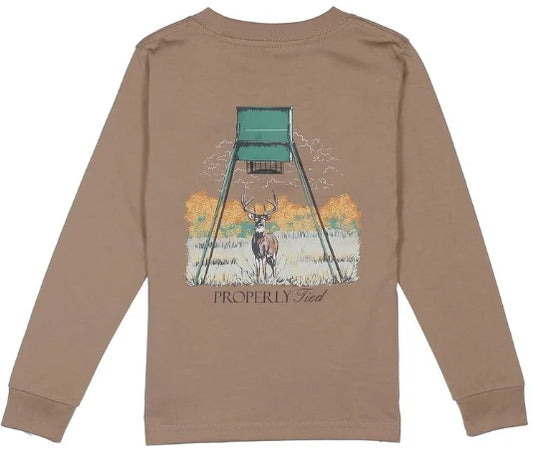 Youth Deer Feeder LS Tee