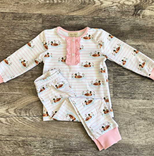 Pink Mallard Pajama Set