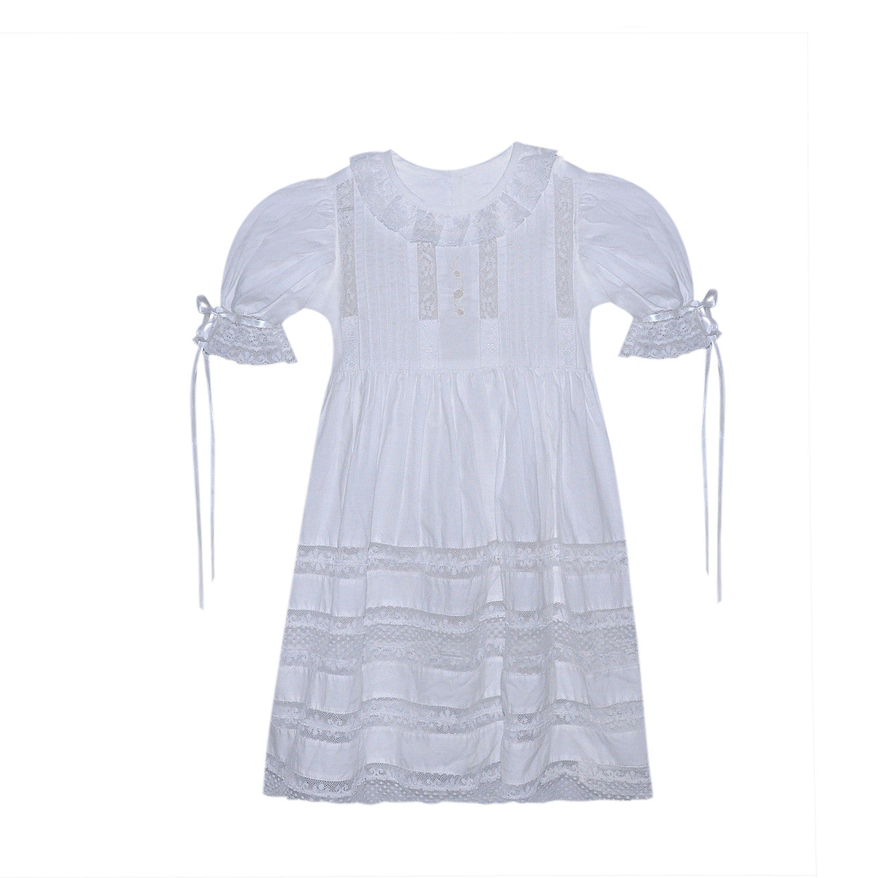 White Lily Rose Dress- White Lace