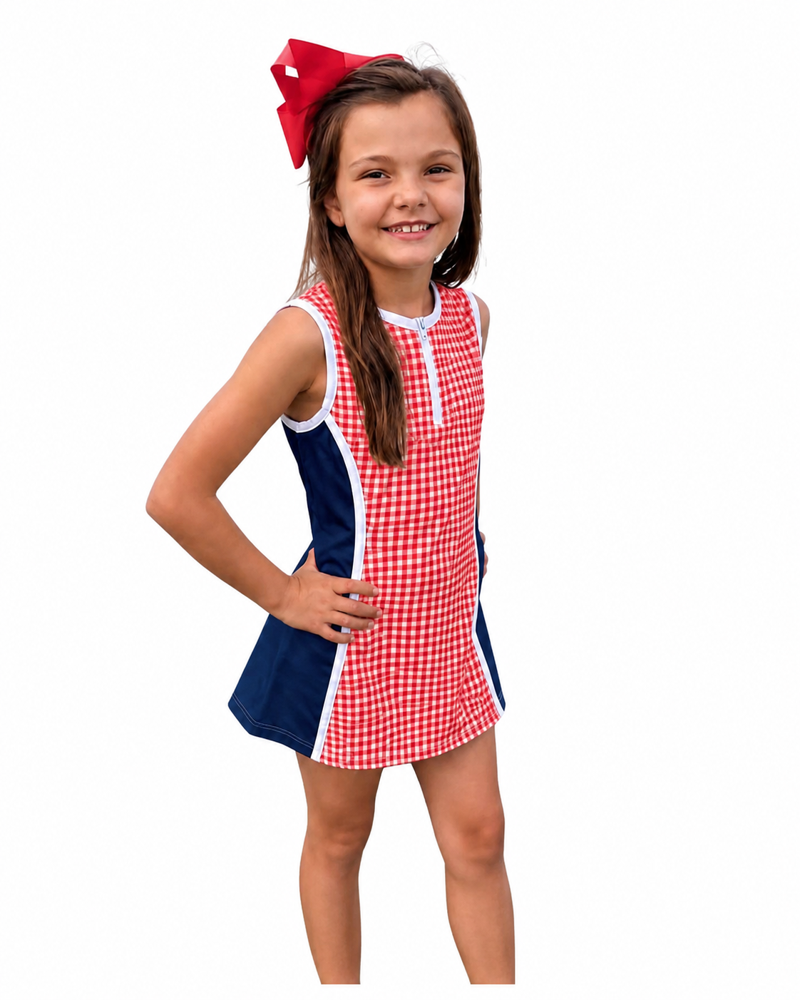 Tennis Dress Red/Navy