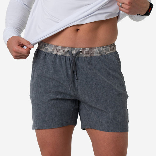 Athletic Short- Grizzly Grey/Classic Deer Camo
