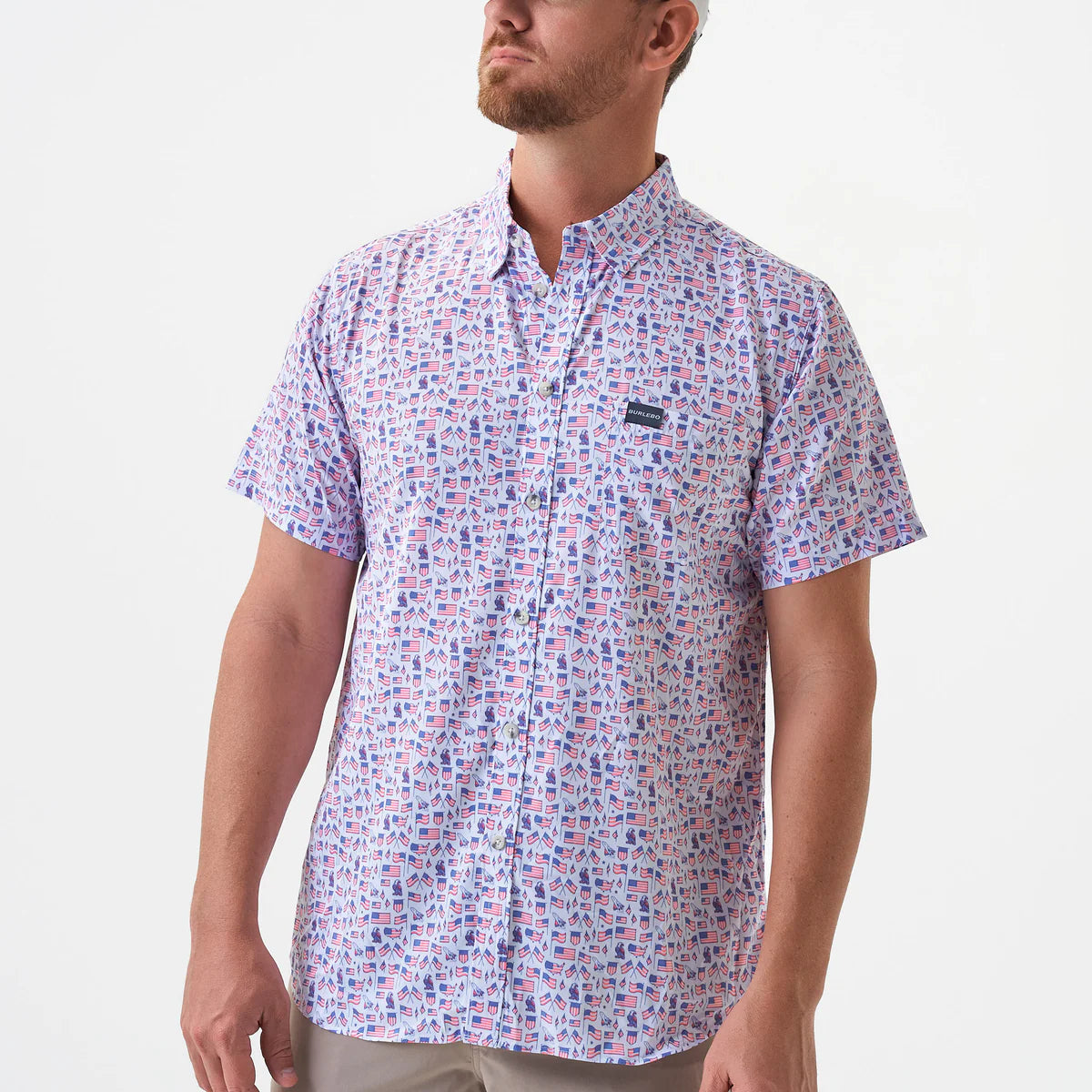 Performance Button Up- Old Glory