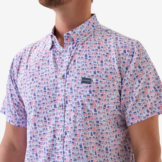Performance Button Up- Old Glory