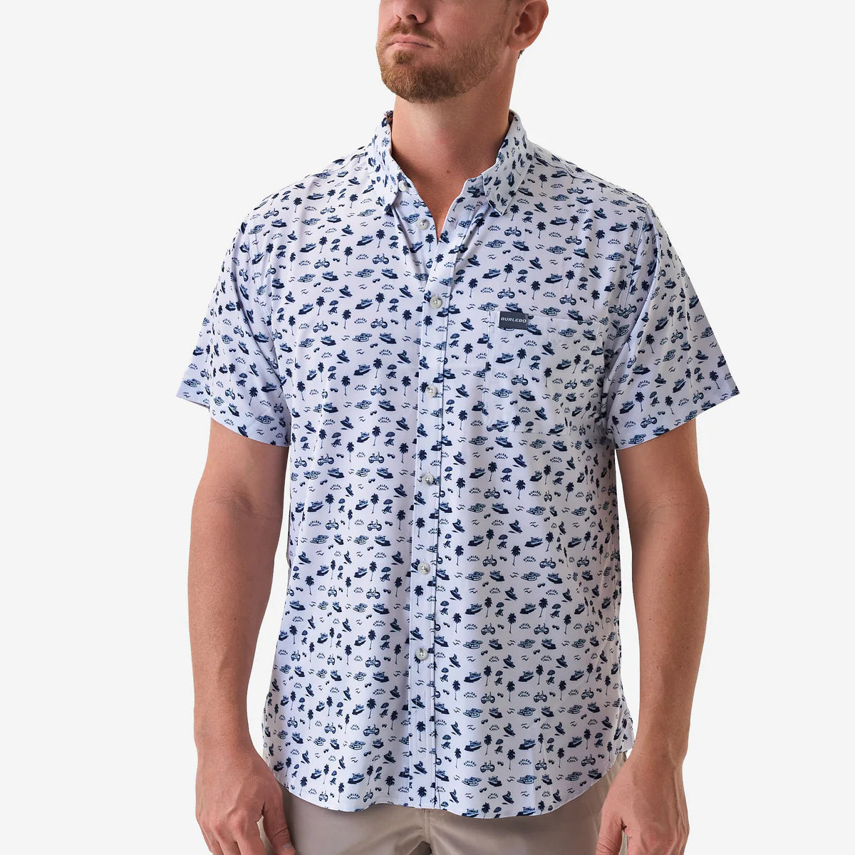 Performance Button Up- On the Water