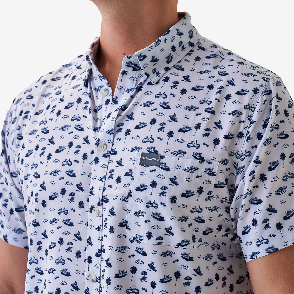 Performance Button Up- On the Water