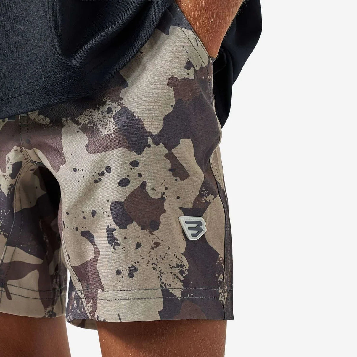 Youth Athletic Short- Spatter Camo