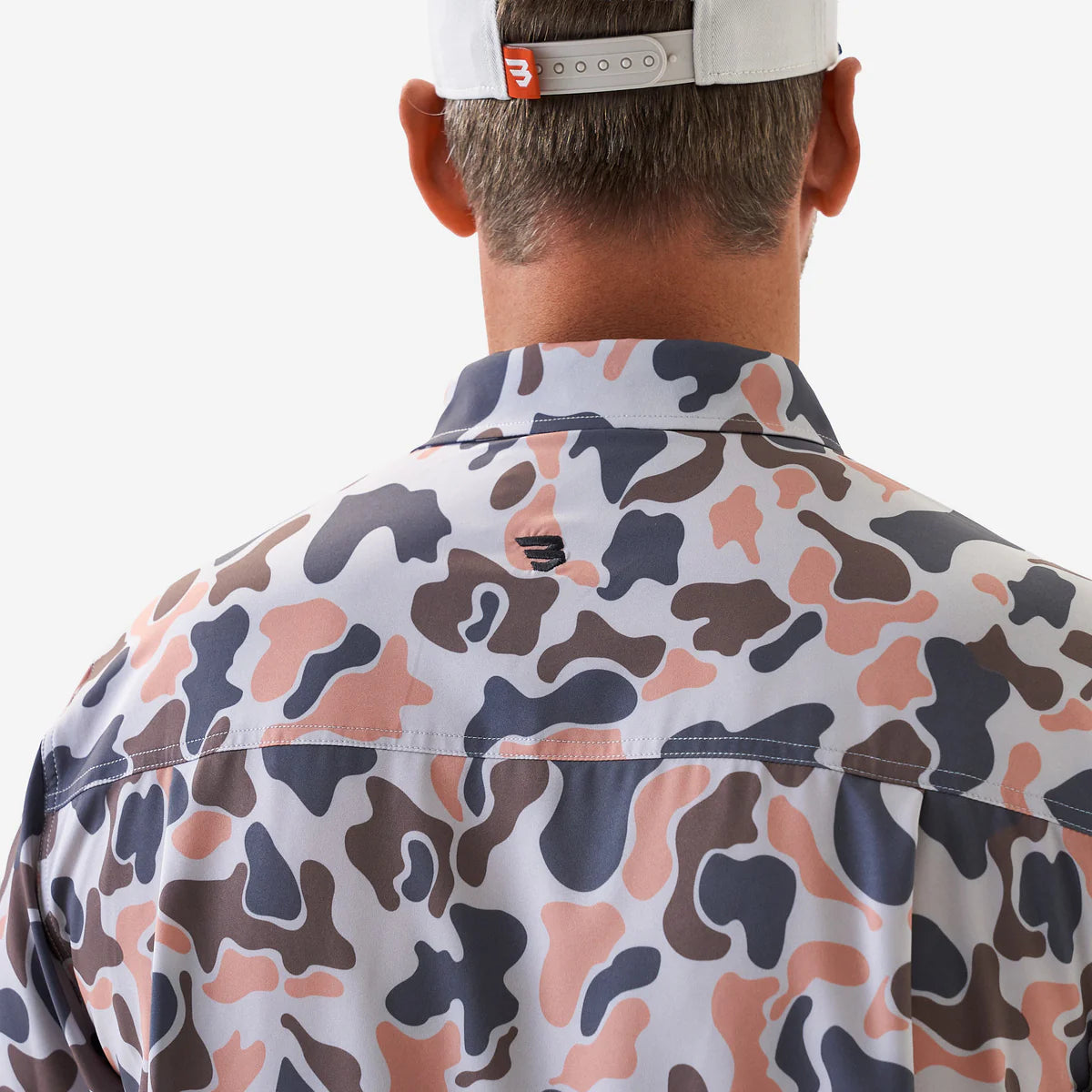 Performance Button Up- Vintage Camo