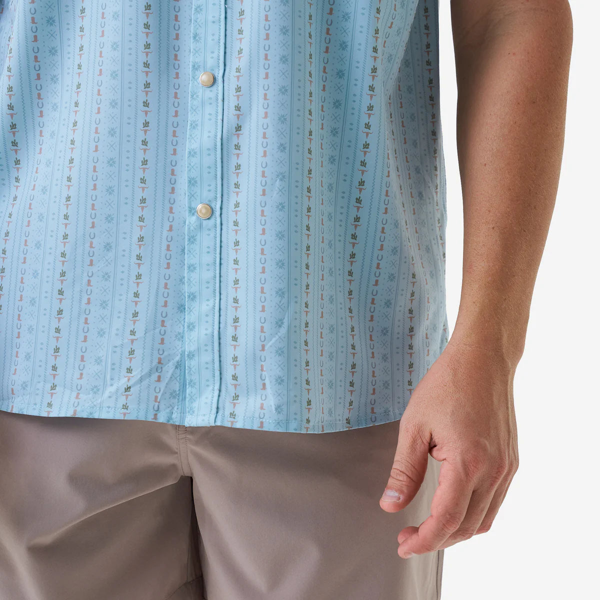 Performance Western Shirt- Ranch Blue Jean