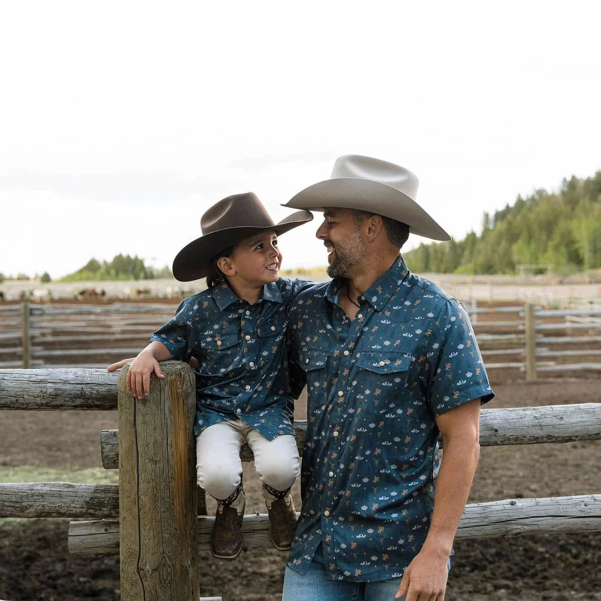 Youth Western Shirt Desert Night