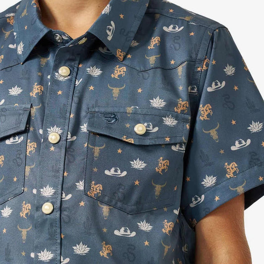 Youth Western Shirt Desert Night