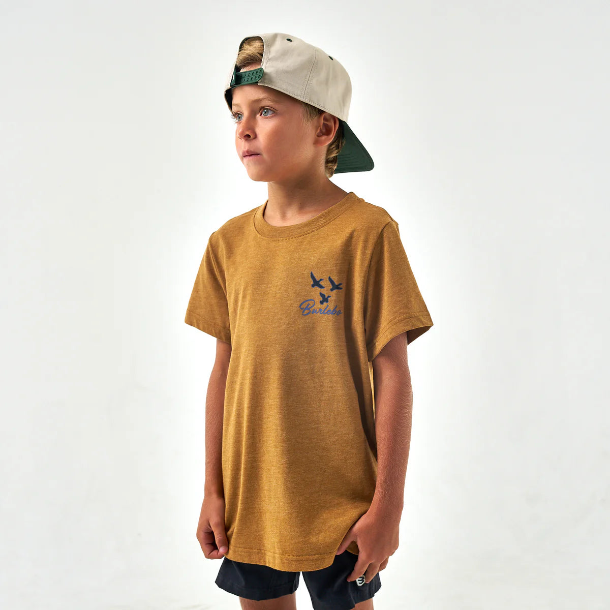 Youth Duck Dog Short Sleeve- Light Brown