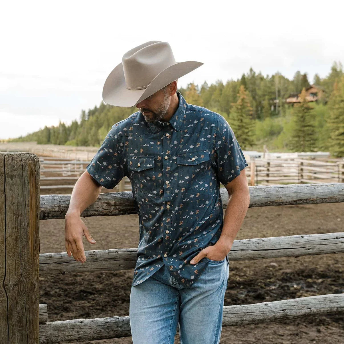 Performance Western Shirt Desert Night