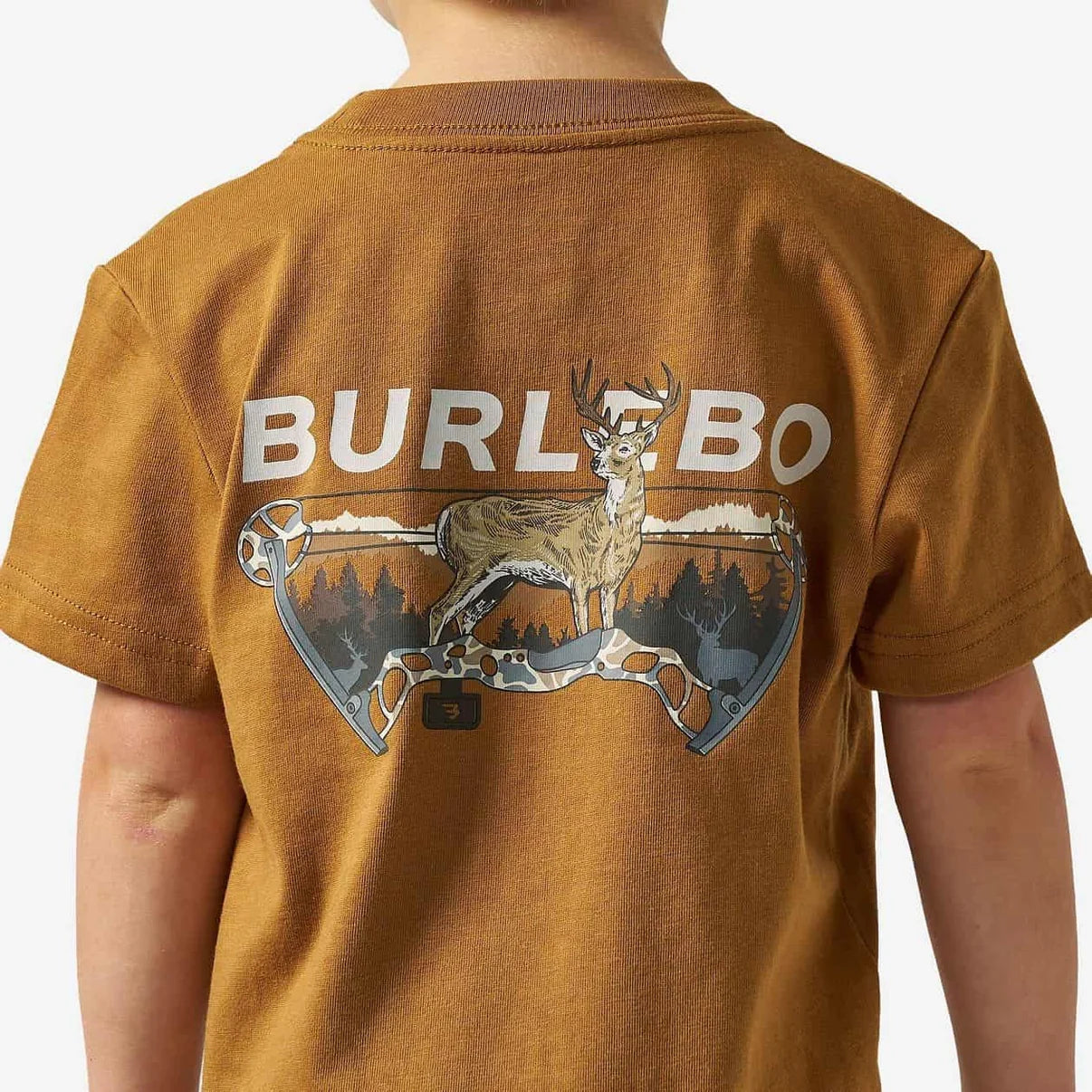 Youth SS Tee Bow Hunter Lt Brown