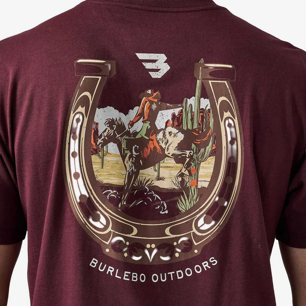 SS Tee Horseshoe Maroon