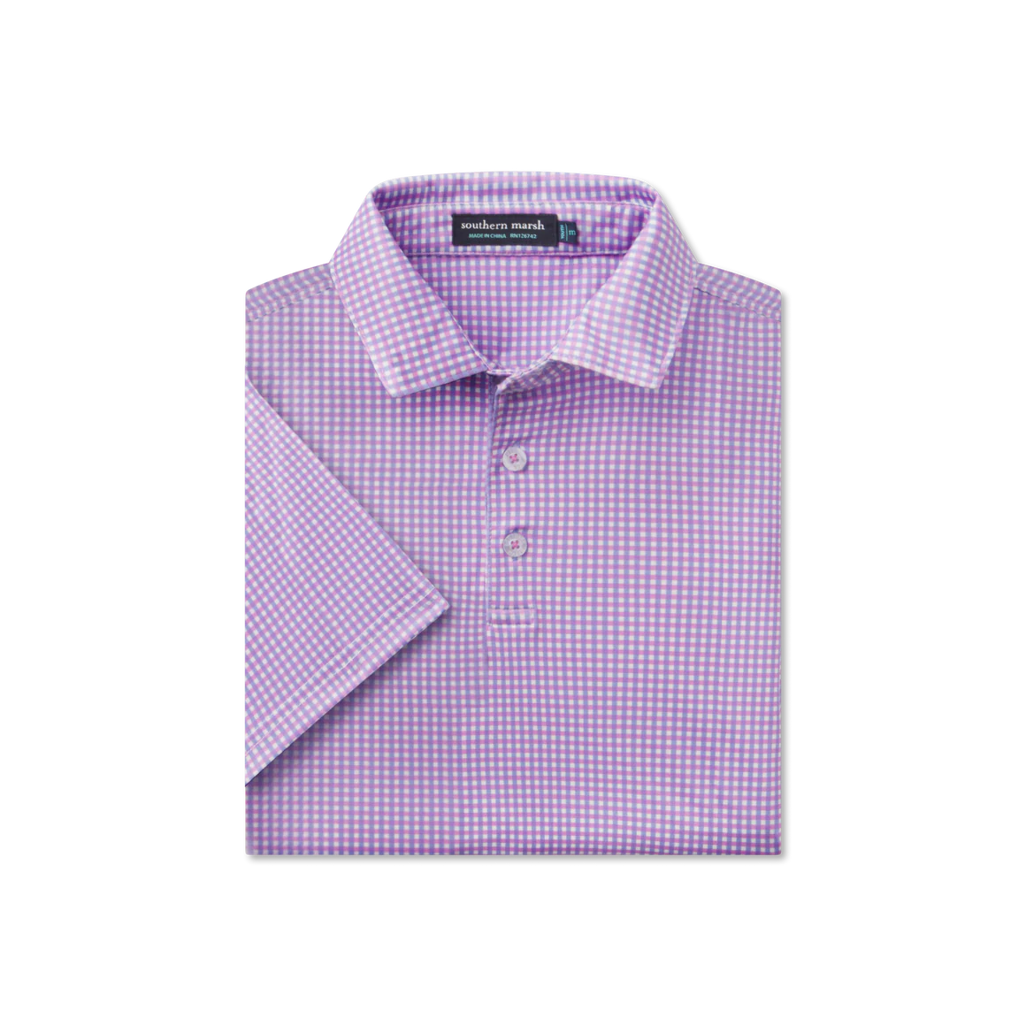 Youth Walker Performance Polo-Wharf Purple & Wine