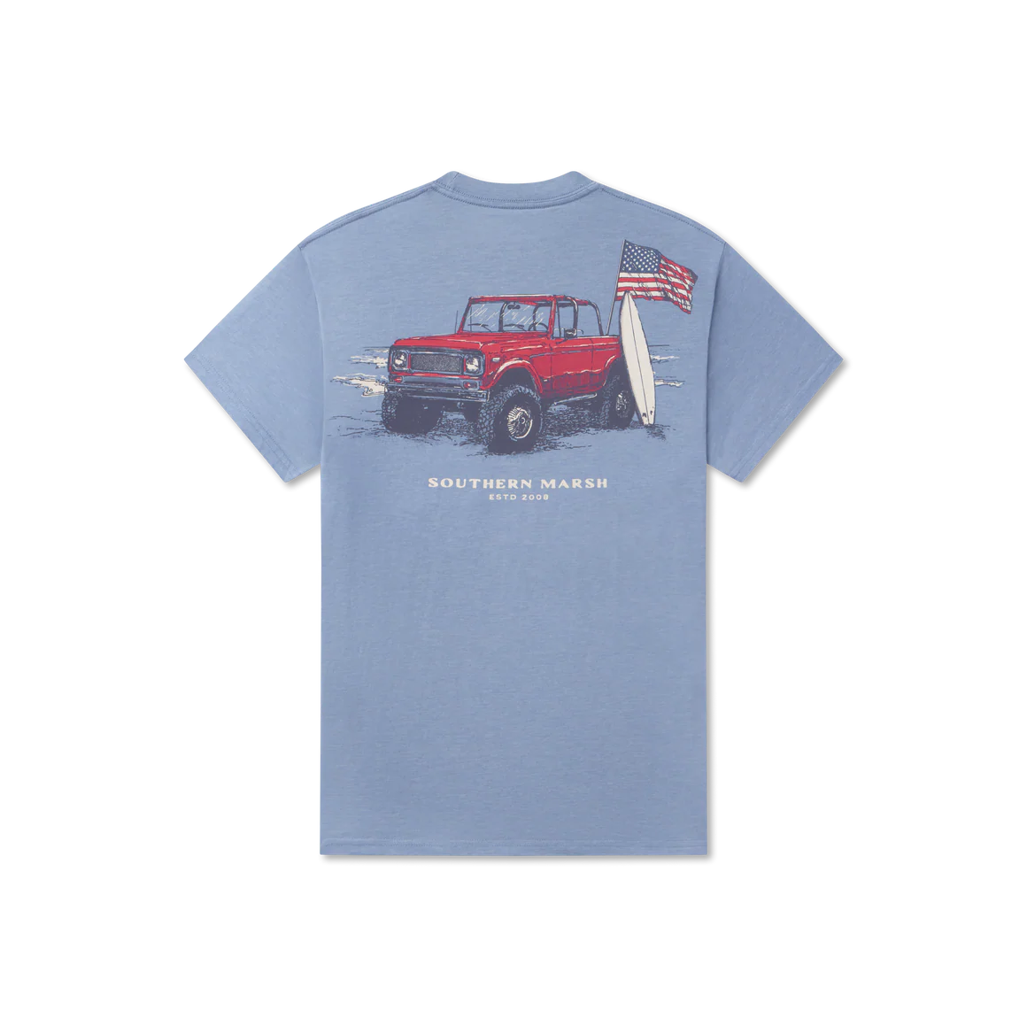 American Beach Rodeo SEAWASH Tee-Washed Blue