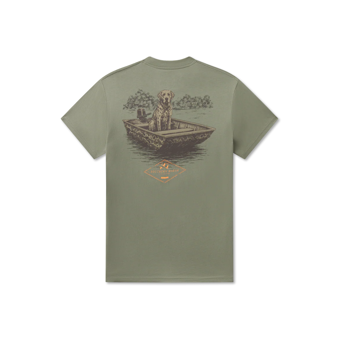 Patient Pup Tee- Bay Green
