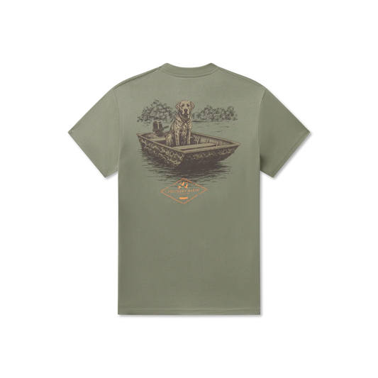 Patient Pup Tee- Bay Green