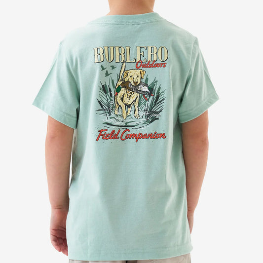 Youth Field Companion Tee- Heather Sage