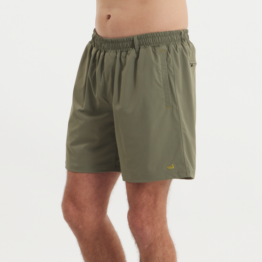 Billfish Lined Performance Short-Dark Olive