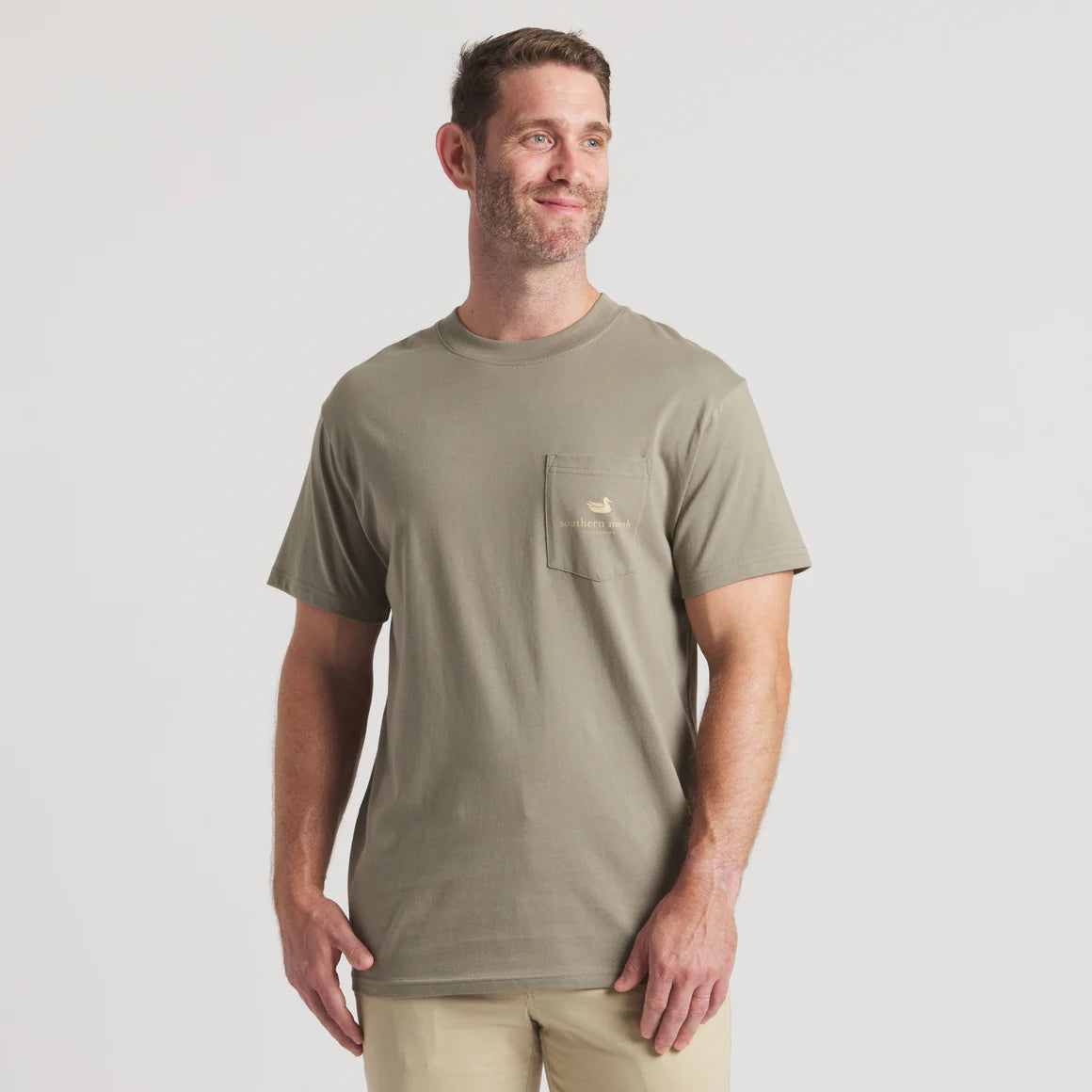 Vintage Duck Decoy Tee-Camo: Stonewall Olive