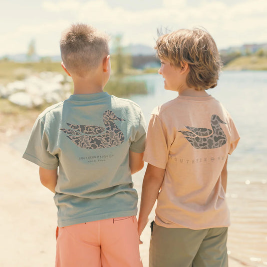 Youth Duck Originals-Camo: Bat Green