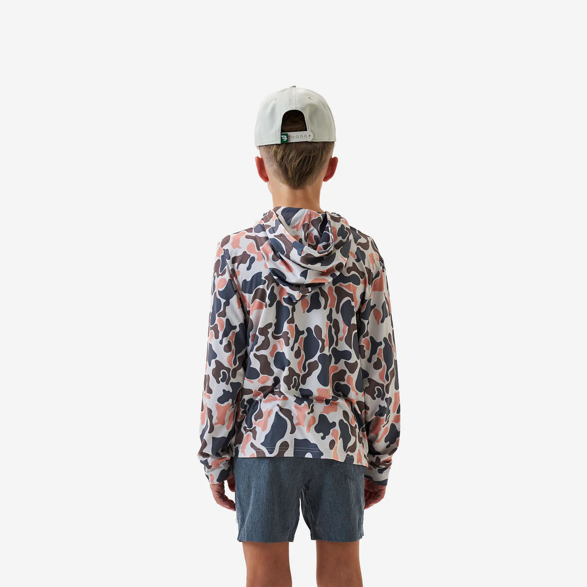 Youth Performance Hoodie- Vintage Camo