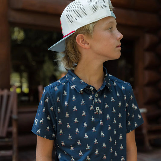 Youth Polo- Skate Dog