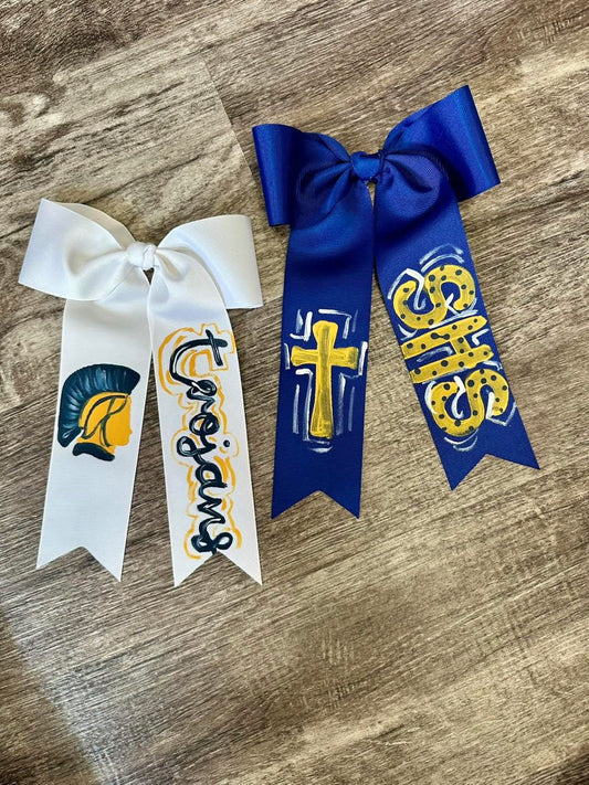 SHS Trojans Painted Bow