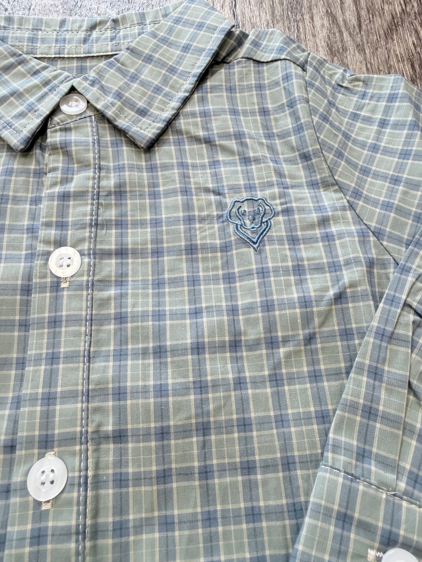 Wes Green Plaid Button Down