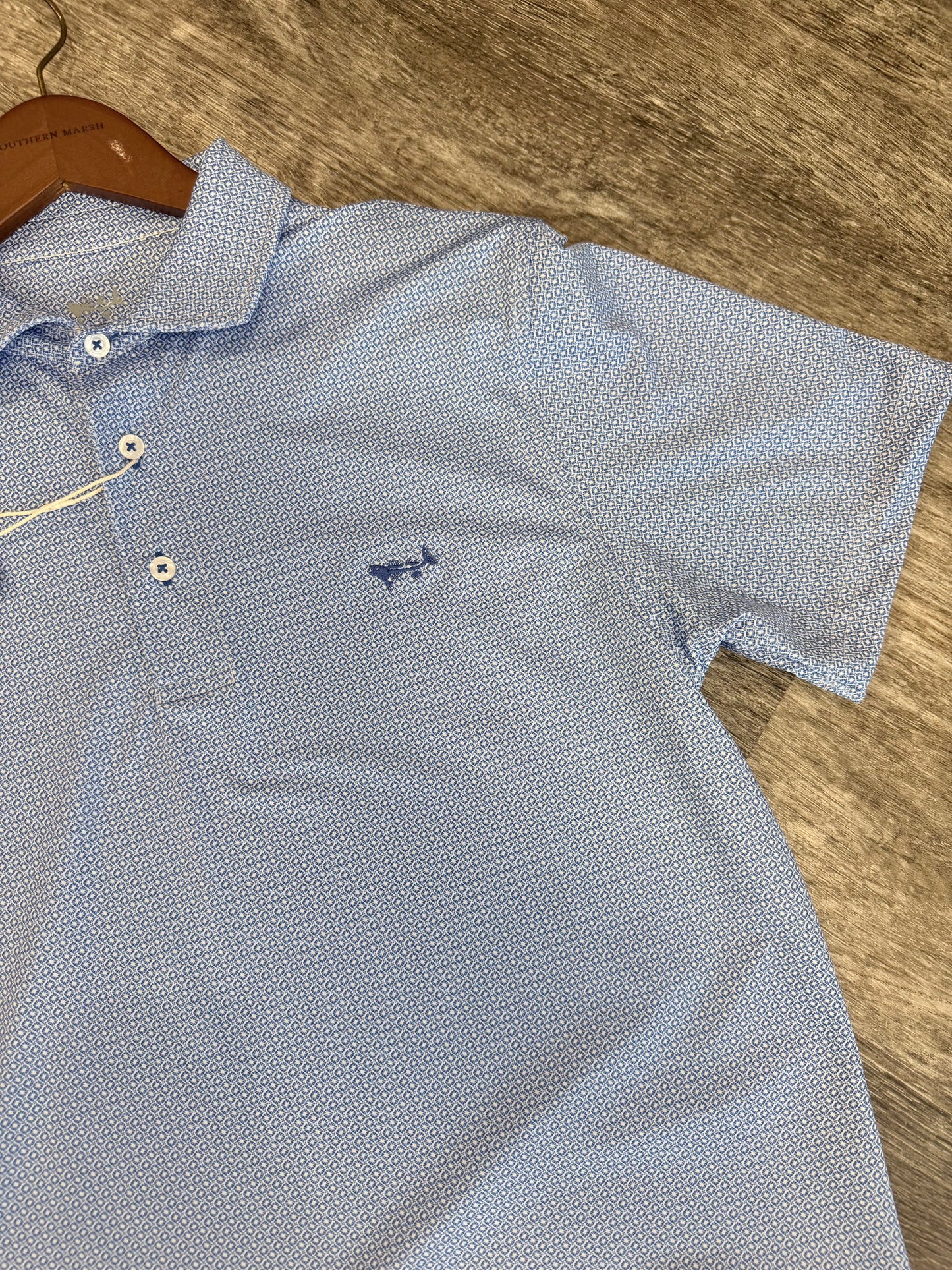 Starburst Print Polo