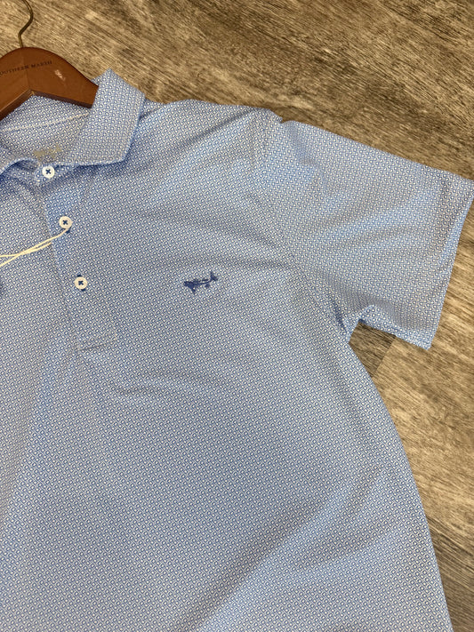 Starburst Print Polo