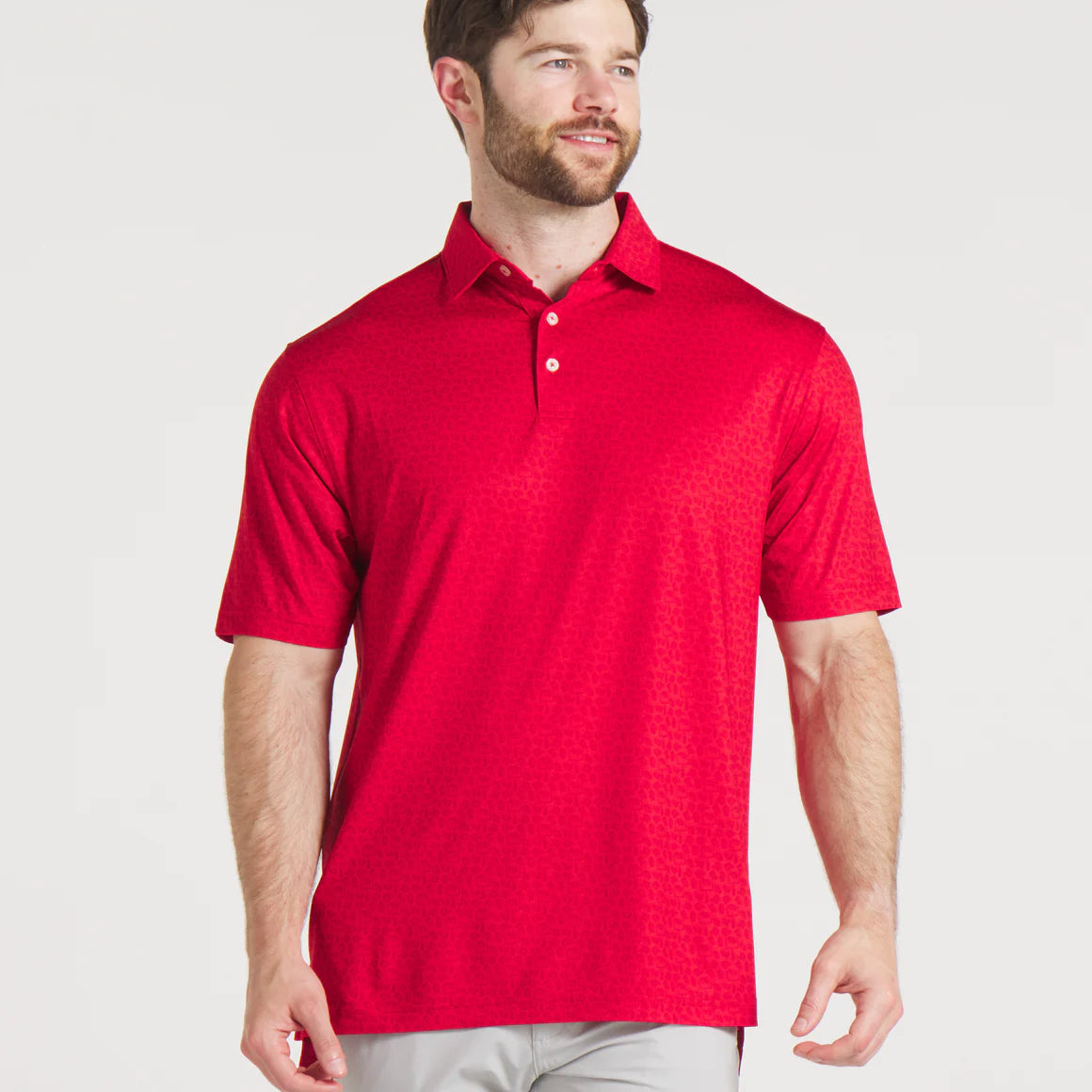 Goal Line Performance Polo- Red